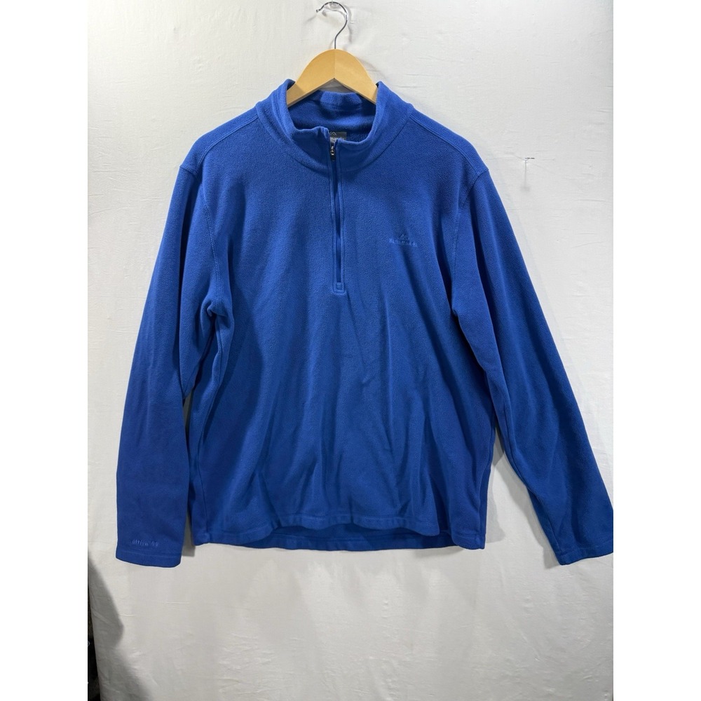 Kathmandu Altica 100 Fleece Pullover XL Blue 1/4 Zip Polyester Lightweight Mens